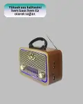 Bluetooth Özellikli Nostalji Radyo 3 Bant FM AM SW-2