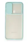 Samsung Galaxy A11 Kılıf Palm Buzlu Kamera Sürgülü Silikon - Turkuaz-2