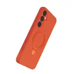 Samsung Galaxy A15 4g Regal Magsafe Standlı Kapak - Turuncu-3