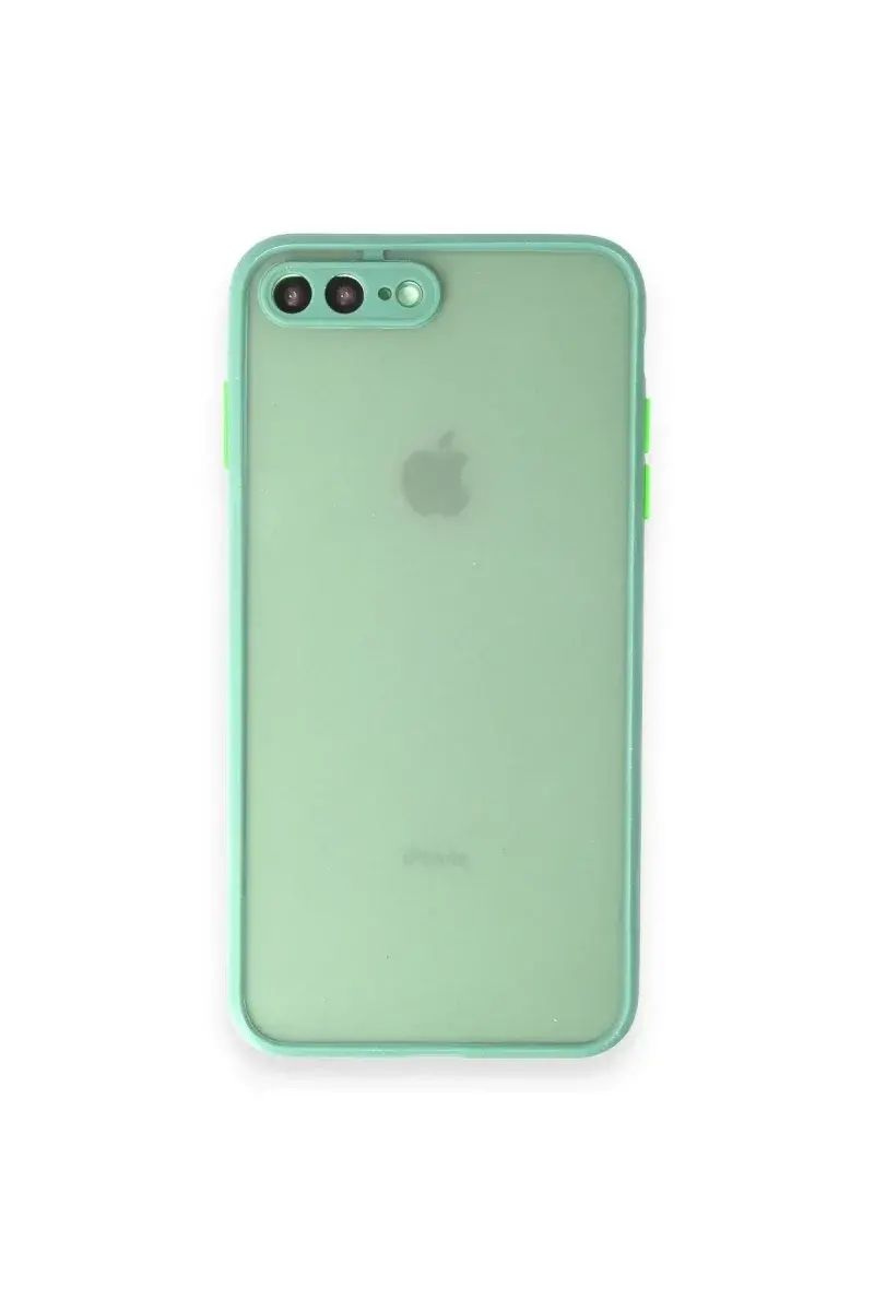 Apple iPhone 7 Plus Kılıf Montreal Silikon Kapak - Turkuaz