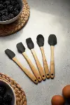 5 Parça Bambu Saplı Mini Supatula Seti-2