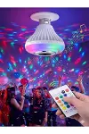 Bluetooth RGB LED Hoparlörlü Akıllı Ampul - Renkli Müzikli Lamba ve Kumanda-2