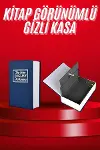 Kitap Görünümlü Gizli Kasa Büyük Boy Anahtarlı Kilitli Para Kasası-1