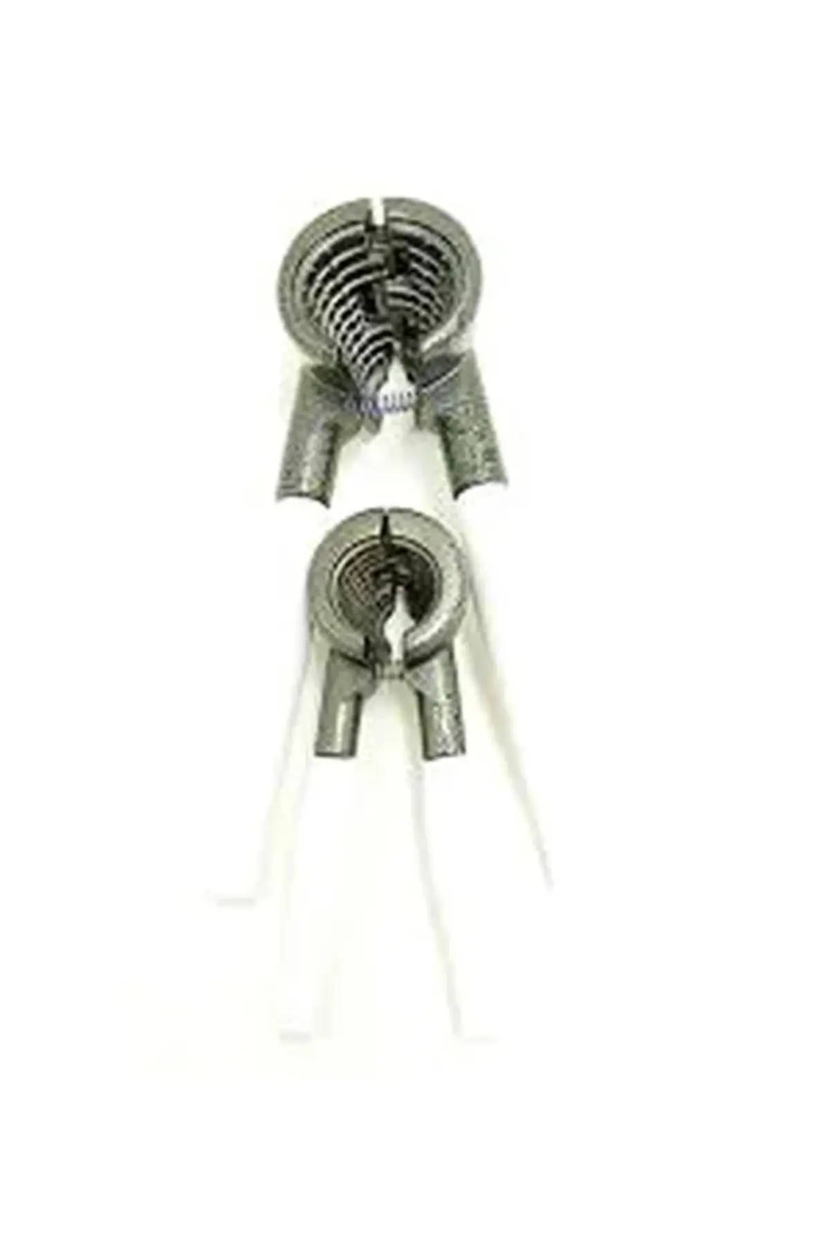 2 Parça Set Metal Fındık - Ceviz Kıracak Beyaz Saplı