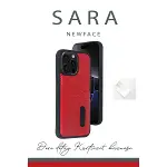 Apple İphone 14 Pro Max Kılıf Sara Kartvizitli Deri Kılıf - Taba-3