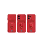 Xiao Red Note 13 4g Kılıf Zuma Kartvizitli Yüzüklü Silikon - Kırmızı-2