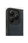 Realme Note 50 4g Kılıf Sara Kartvizitli Deri Kılıf - Lacivert-3