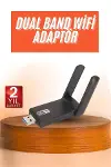Wifi Alıcı Dual Band Usb 3.0 Adaptör Kablosuz Windows 7/8/10/11-2