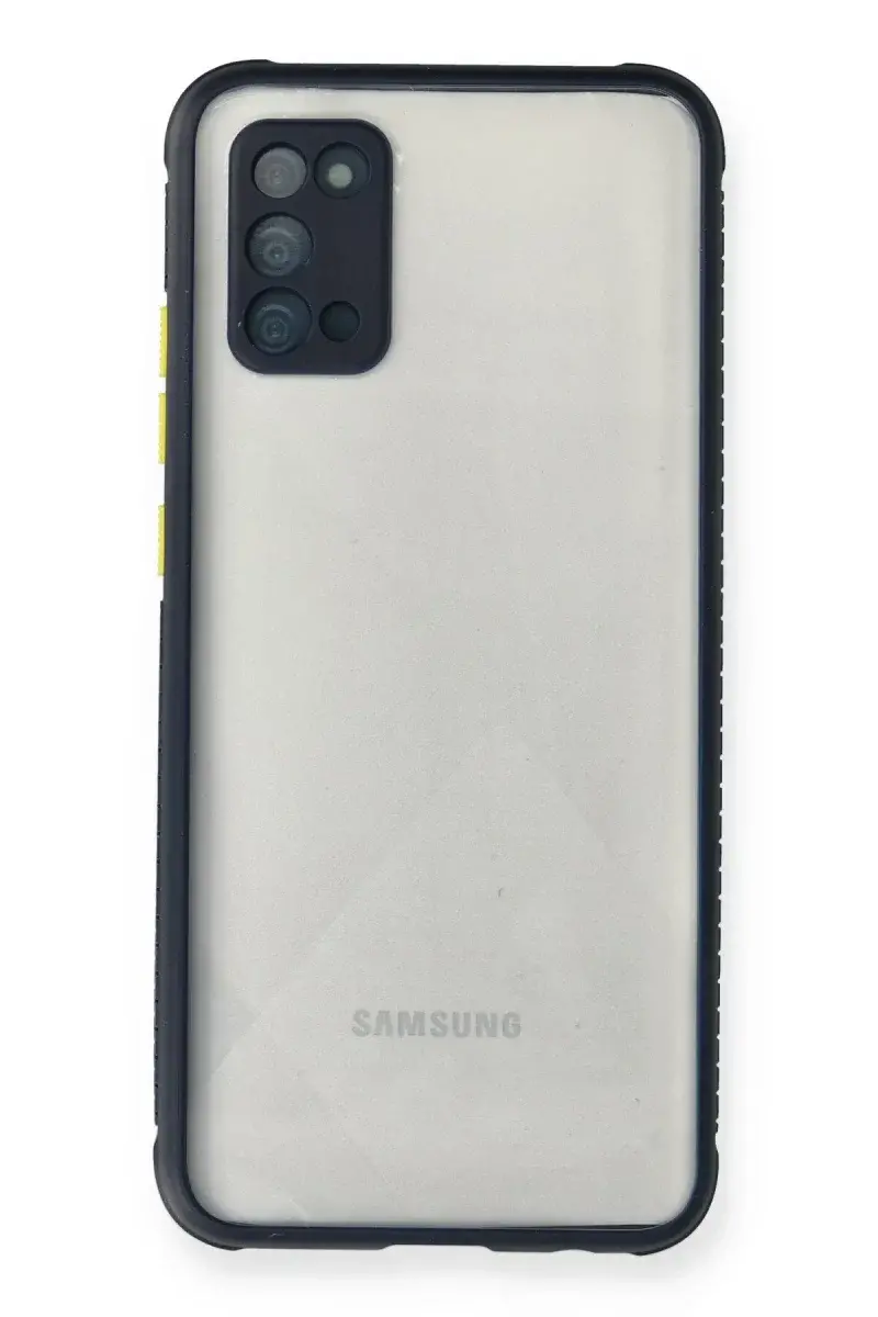 Samsung Galaxy A02S Kılıf a Şeffaf Silikon - Lacivert