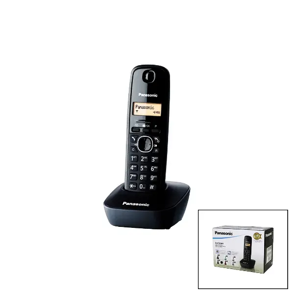 Panasonic KX-TG1611 Siyah - Oval Kablosuz Dijital Telsiz Telefon