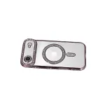 Apple İphone 17 Air Joke Simli Magneticsafe Kılıf - Pembe-3
