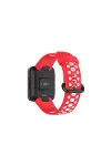 Xiao Red Watch 2 Spor Delikli Kordon - Kırmızı-beyaz-2