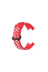 Xiao Red Watch 2 Spor Delikli Kordon - Kırmızı-beyaz-3