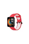 Xiao Red Watch 2 Spor Delikli Kordon - Kırmızı-beyaz-1