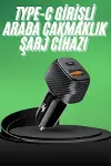 Type-C Girişli Araba Çakmaklık Şarj Cihazı 38W Oto Çakmaklık-2