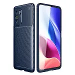 Xiao Poco F3 Kılıf Auto Focus Karbon Kapak - Lacivert-1