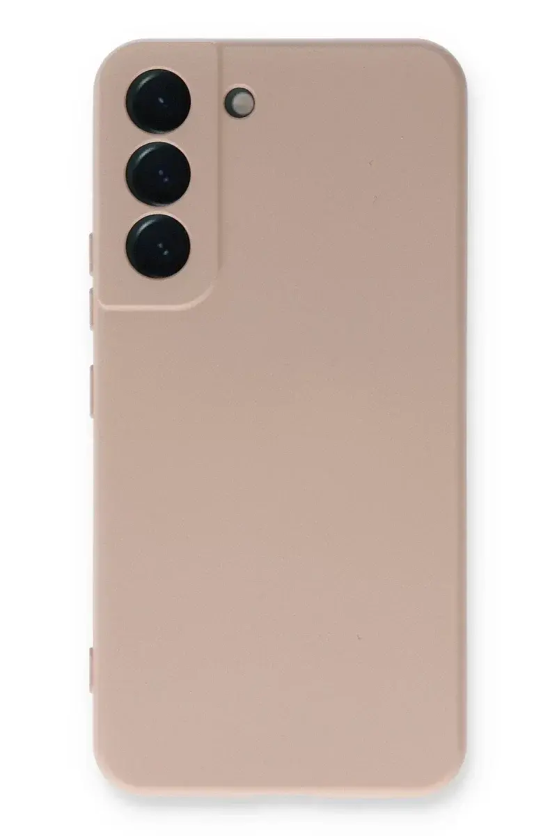 Samsung Galaxy S23 Plus Kılıf Nano içi Kadife Silikon - Pudra