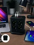 Çoklu Priz 8 Çıkışlı 4 USB 2 Type-C Anahtarlı Dikey Priz Kulesi-2