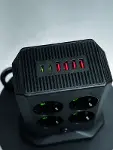 Çoklu Priz 8 Çıkışlı 4 USB 2 Type-C Anahtarlı Dikey Priz Kulesi-4