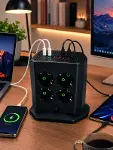 Çoklu Priz 8 Çıkışlı 4 USB 2 Type-C Anahtarlı Dikey Priz Kulesi-5