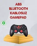 Ergonok Tasarımlı Kablosuz Bluetooth Gamepad Titreşimli-1