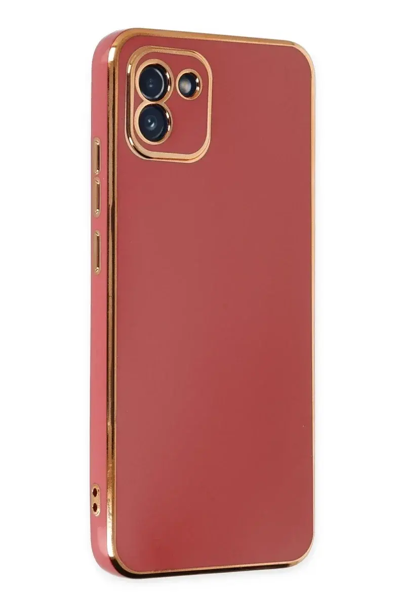 Samsung Galaxy A03 Kılıf Volet Silikon - Kırmızı