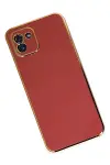 Samsung Galaxy A03 Kılıf Volet Silikon - Kırmızı-3