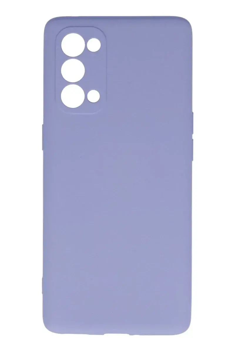 Oppo Reno 5 Pro Kılıf Nano içi Kadife Silikon - Lila