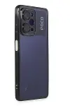 Xiao Poco X5 Pro 5G Kılıf Razer Lensli Silikon - Siyah-2