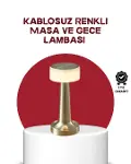 Şarj Edilebilir LED Masa Lambası USB Girişli, Metal Yapı-1