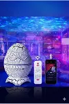 Bluetooth Hoparlörlü RGB Gece Lambası – Dinazor yumurtası Işıklı, Uzaktan Kumandalı Dekor Lamba-2