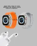 Watch 9 Max Akıllı Saat 45 mm Geniş Ekran Kulaklık Seti-4