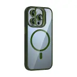 Joko Apple İphone 14 Pro Max Rem Lensli Magsafe Standlı Kapak - Koyu Yeşil-2
