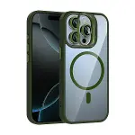 Joko Apple İphone 14 Pro Max Rem Lensli Magsafe Standlı Kapak - Koyu Yeşil-1