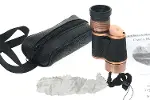 6x24 Baıgısh, Askeri Tarzi Pirinç Ve Deri Kaplamalı, Deri Çantalı Monocular Dürbün Princ-1