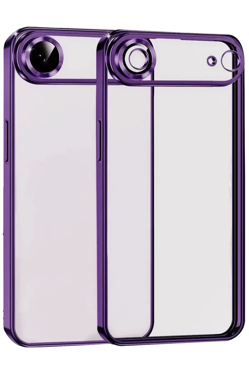 Apple iPhone 17 Air Razer Lensli Silikon - Açık Mor