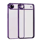 Apple iPhone 17 Air Razer Lensli Silikon - Açık Mor-2