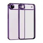 Apple iPhone 17 Air Razer Lensli Silikon - Açık Mor-3