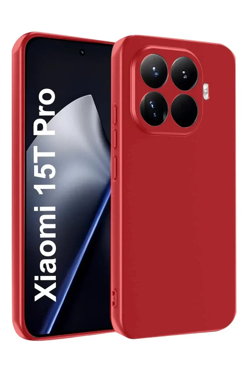 Xiao 15T Pro First Silikon - Kırmızı