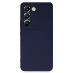 Vivo V30 Lite 4G Kılıf First Silikon - Lacivert-3