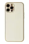 Apple iPhone 12 Pro Max Kılıf Coco Karbon Silikon - Beyaz-1