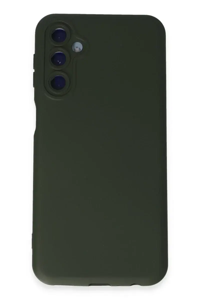 Samsung Galaxy M34 5G Kılıf Nano içi Kadife Silikon - Koyu Yeşil