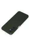 Samsung Galaxy M34 5G Kılıf Nano içi Kadife Silikon - Koyu Yeşil-3