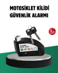 Titreşim Sensörlü Alarm Disk Kilidi Motosiklet Scooter Bisiklet-1