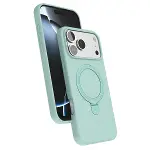 Apple İphone 17 Pro Max Regal Magsafe Standlı Kapak - Su Yeşili-1
