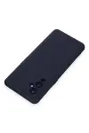 One Plus 9 Kılıf Nano içi Kadife Silikon - Lacivert-3