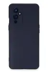 One Plus 9 Kılıf Nano içi Kadife Silikon - Lacivert-1