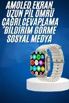Yeni Nesil Bluetooth Bağlantılı Akıllı Saat Sosyal Medya Girişli Uyku Takibi-1