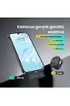 2 Adet Profesyonel Kablosuz Yaka krofonu Typce Uyumlu Manyetik Klipsli-4