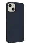 Apple iPhone 14 Kılıf Nano içi Kadife Silikon - Lacivert-2